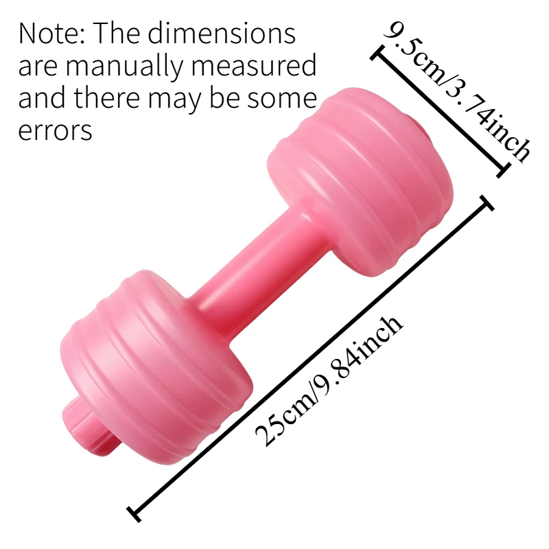2PC Portable Water Injection Dumbbells Adjustable Fitness Weights Home Gym Equipment for Ladies Kids Yoga Training Weight Losing - view 6