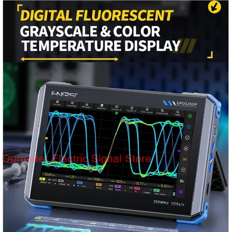 New DPOS350P 4-in-1 350Mhz 1GSa/s New  Oscilloscope Signal Generator Spectrum Analyzer Frequency Touch Screen Multi Language