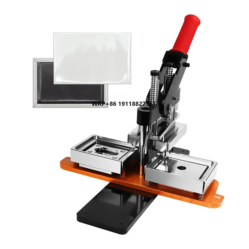 2025 Rectangle 90*65mm Shape Fridge Magnet Button Badge Making Machine 90*65mm Size DIY Button Maker