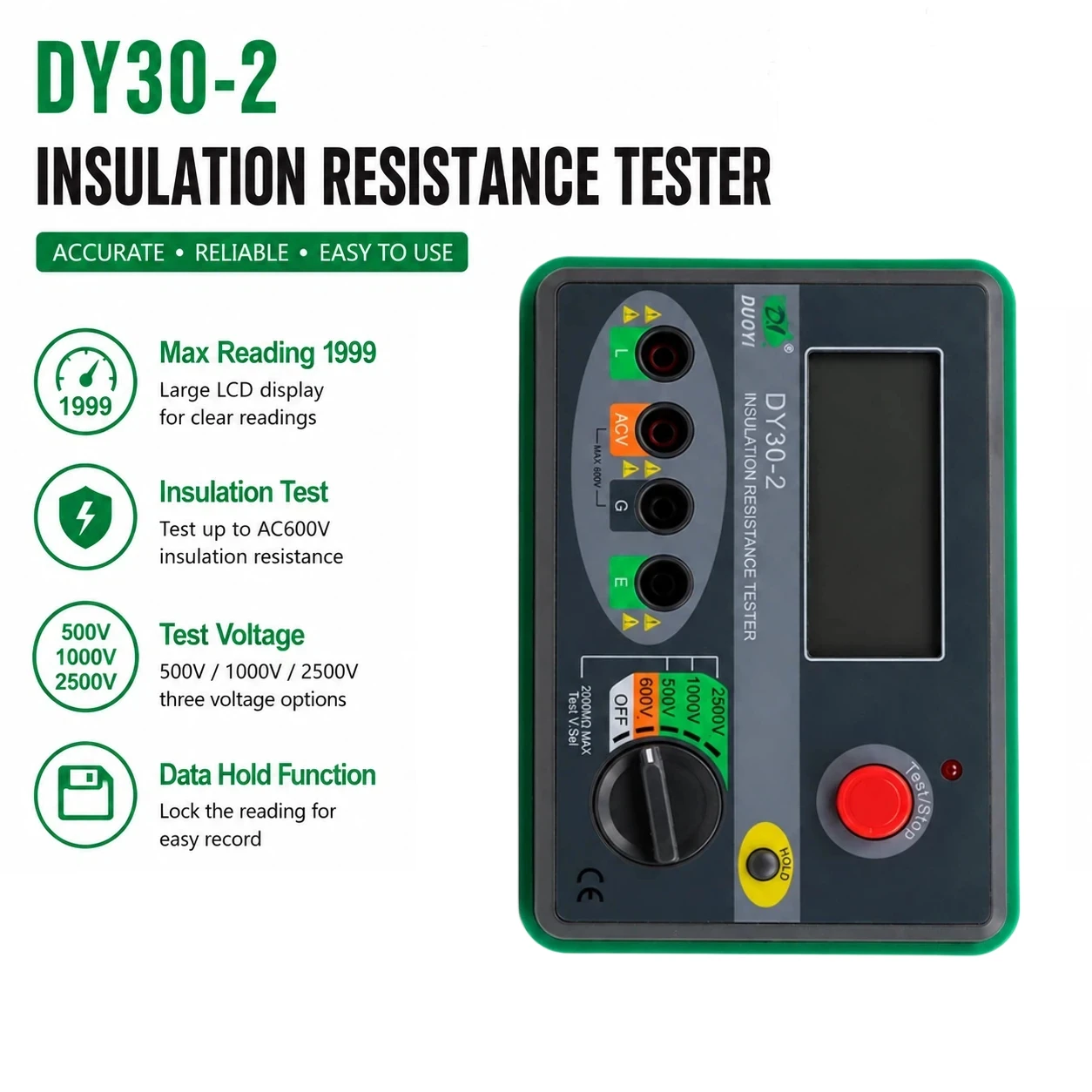 tester-di-resistenza-di-isolamento-megohmmetro-2500v-20gΩ-con-tensione-ac-per-manutenzione-di-cavi-motore-e-trasformatori
