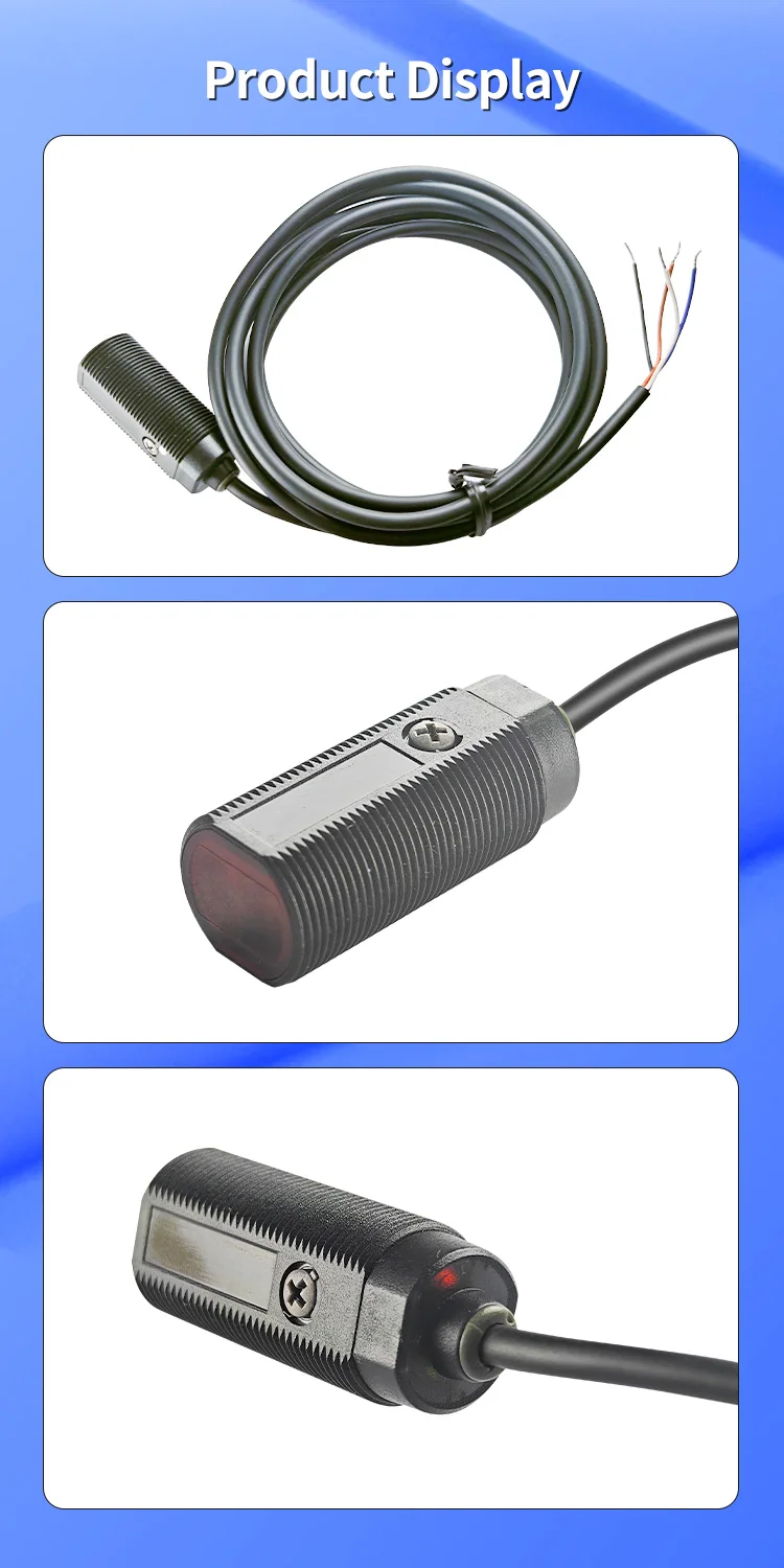 FUWEI FGYD18-15PF-B Kreisförmiger fotoelektrischer Sensor Hintergrundunterdrückungssensor Rot Diffuse Reflexion Induktionshintergrund – Detail 14