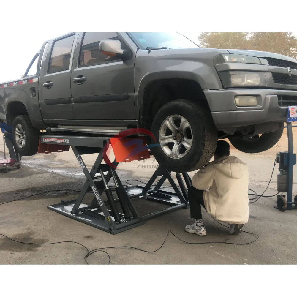 

Portable Automotive Low Midrise Car Lift 1200mm 4 Ton Scissor Car Lift Vehicle Lift for Sale