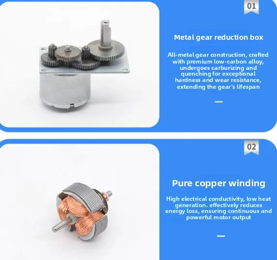 Zb4124-310 valve motor reduction motor micro dc low speed motor 6v 37rpm reduction ratio 1:231