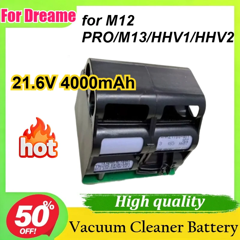 

For Dreame M12 PRO/M13/HHV1/HHV2 Vacuum Cleaner & Floor Scrubber 21.6V 4000mAh/5000mAh Replacement Battery