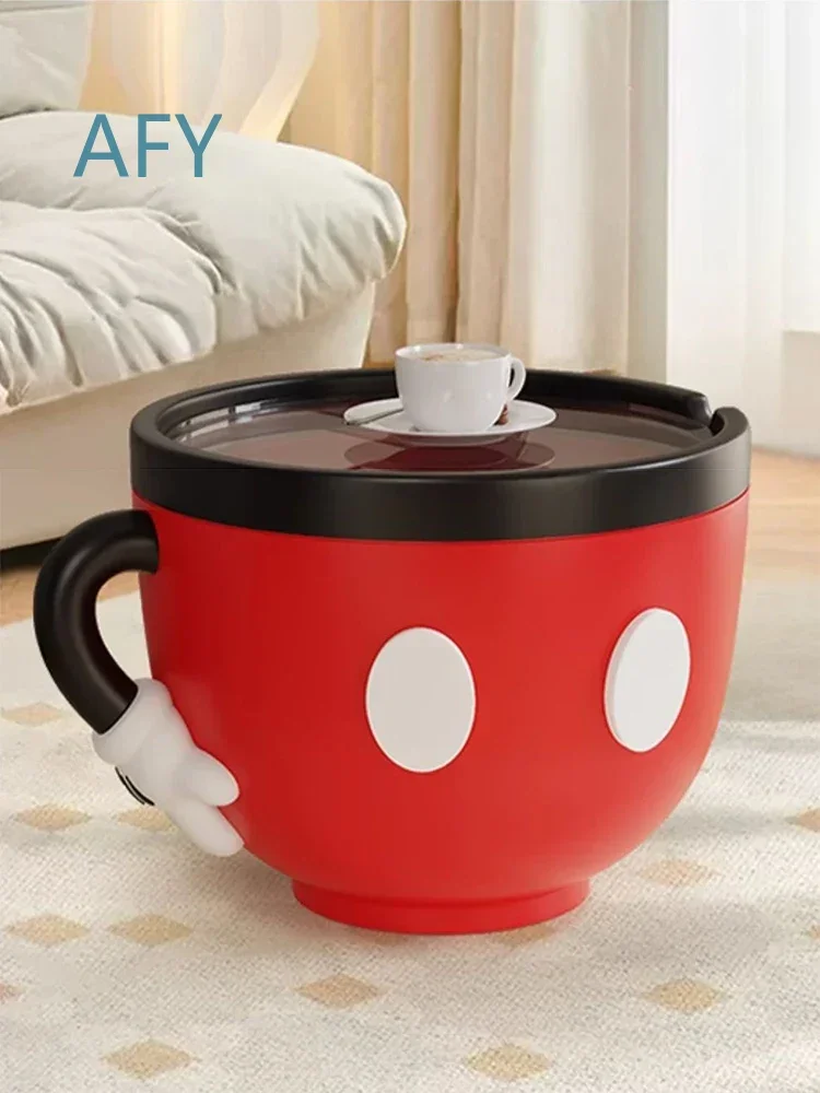 Creative Coffee Cup Storage Tea Table for Resin Sculpture Luxury Living Room Sofa Side Corner Tables Bedroom Nightstands