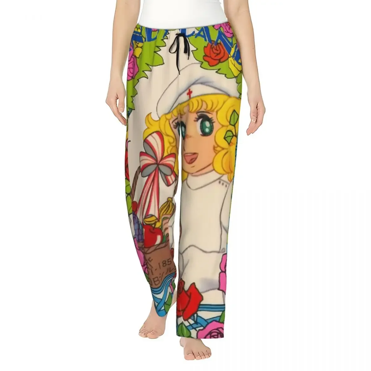 

Custom Happy Candy Candy Japan Anime Women Pajama Pants Lounge Sleep Sleepwear Bottoms with Pockets