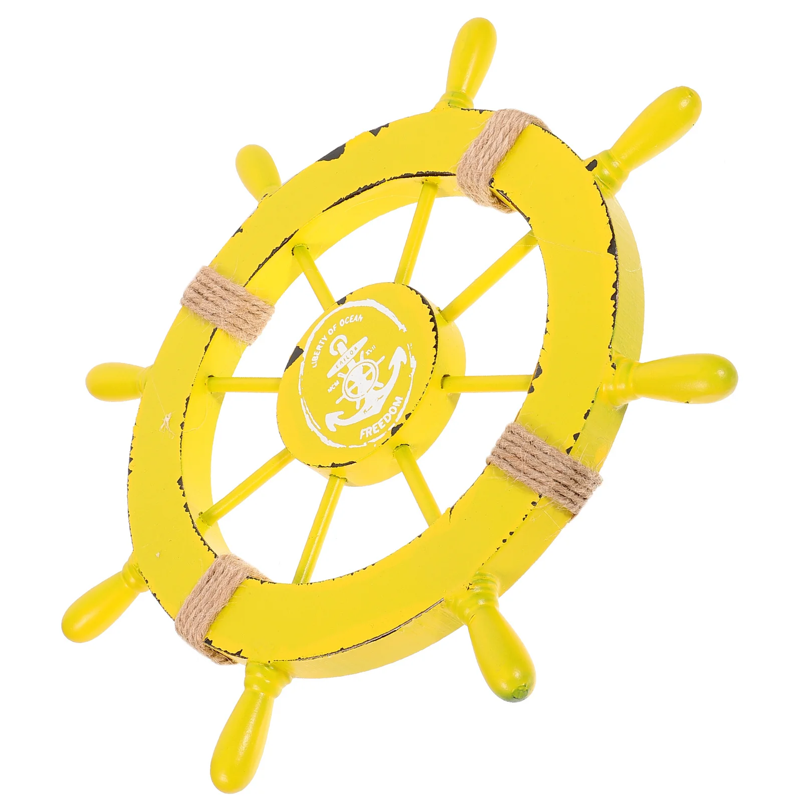 

28 CM Steering Wheel Rudder Accessory Home Decor Boat Accessories Marine Pendant Office