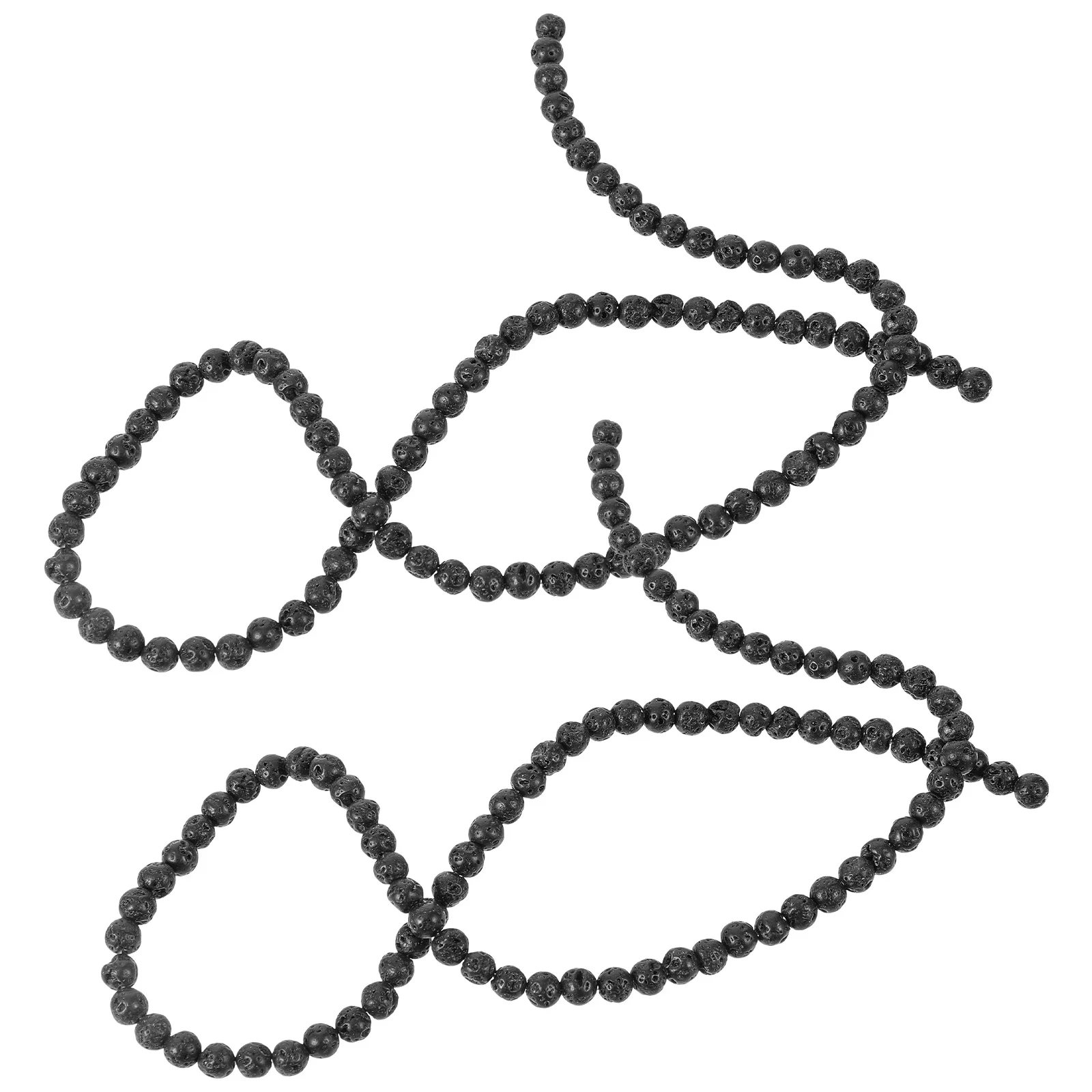 

184pcs Stone Beads 4MM DIY Supplies Crafts Accessories Lava Spacer for Necklace Bracelet Pendant Jewelry Making