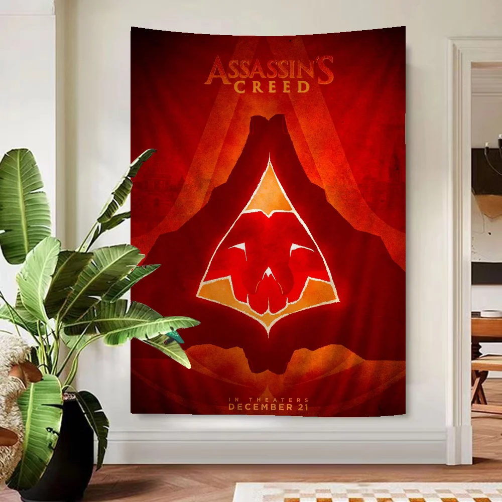 A-Assassins-Creedes Games Printed Large Wall Tapestry Hanging Tarot Hippie Wall Rugs Dorm Home Decor