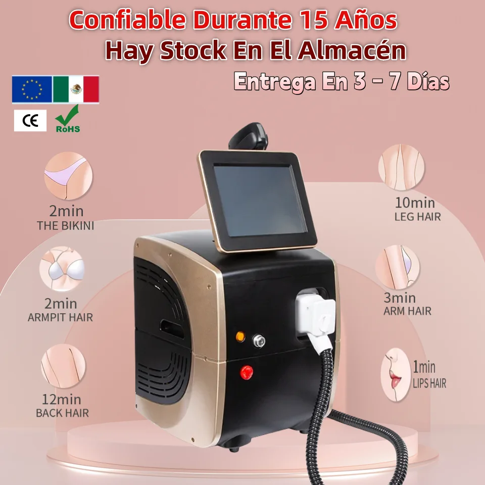 

2025 Newest Soprano Professional 3 Wavelengths Diode Laser Remove Hair Machine Laser Epilator Ice Titanium Permanent For Salon