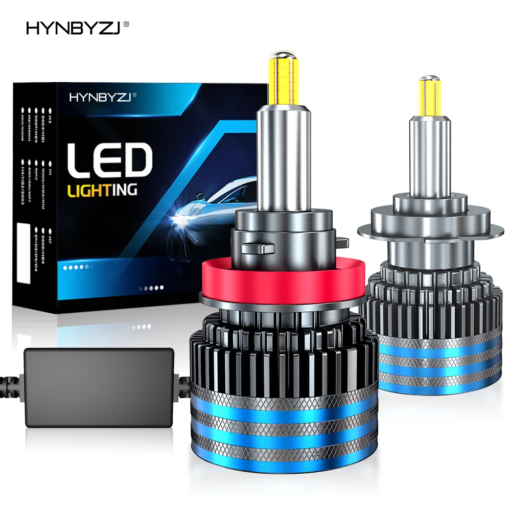 HYNBYZJ 120W H1 H4 H7 LED 6 Sides 3D LED Car Headlight 15000LM H8 H9 H11 9005 HB3 9006 HB4 9012 Auto LED Bulb Fog Lamp 6000K