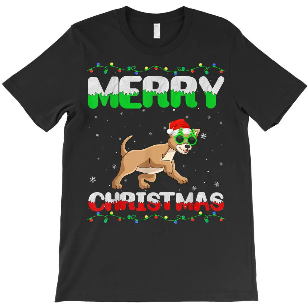 NWT Matching Outfits For Holiday Chihuahua Dog Merry Christmas Gift T-Shirt