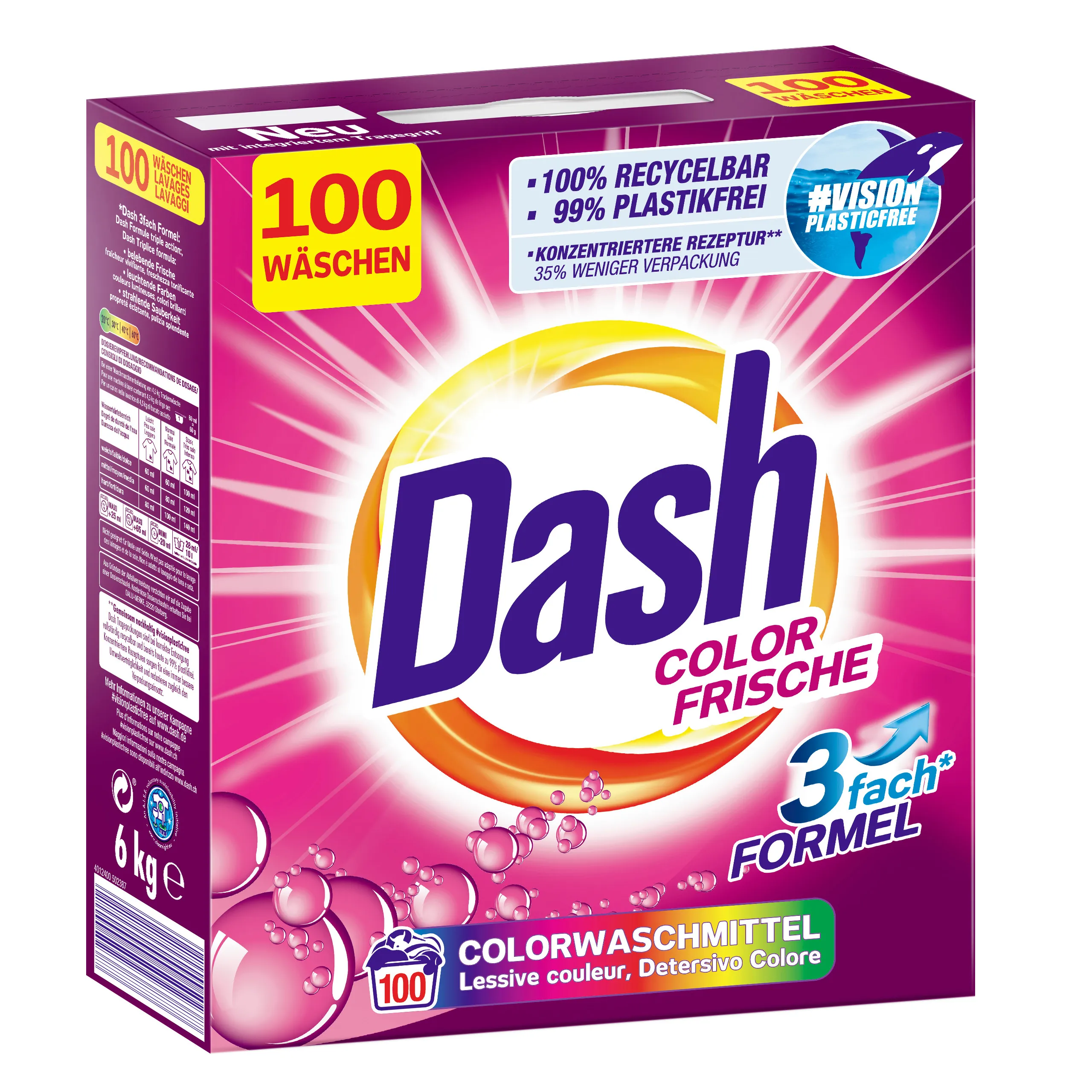 DASH Color Frische washing powder 100 wash 6 kg