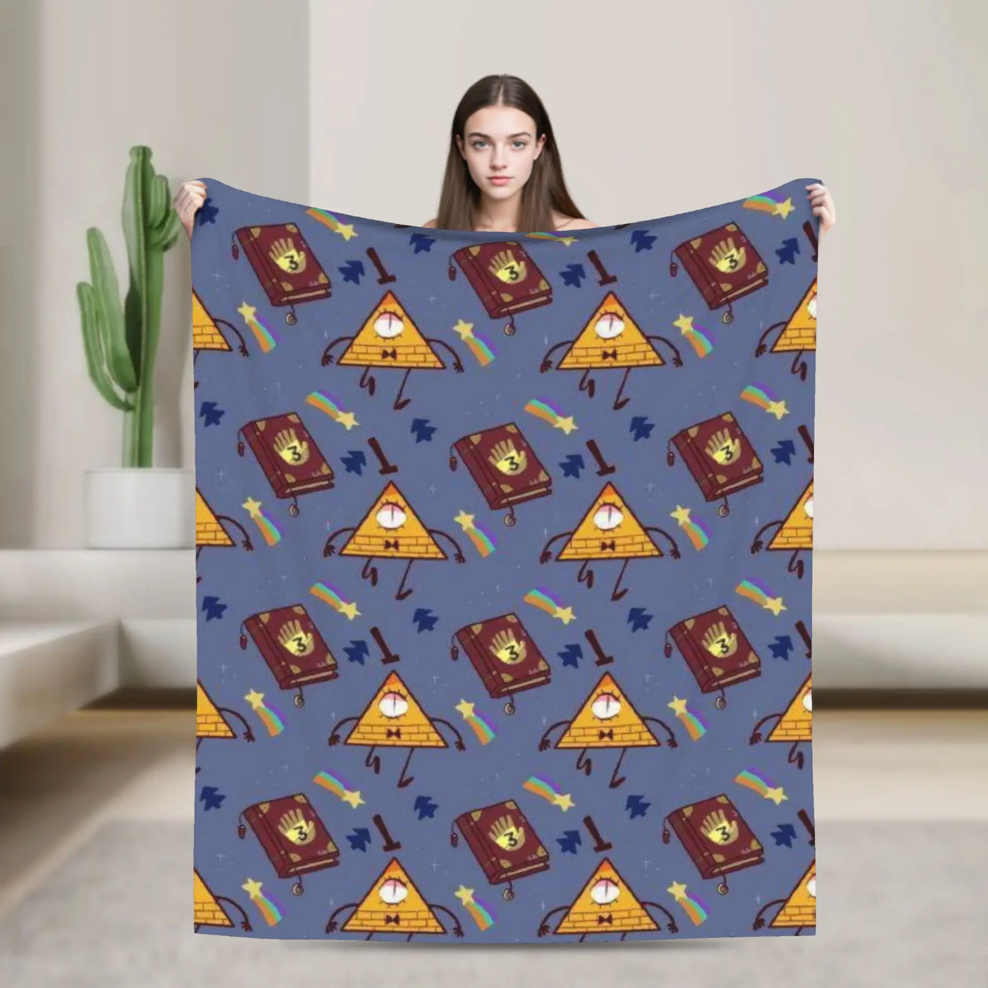 Gravitys Falls Blanket Super Soft Cozy  Throw Blankets for Sofa 50x60 Inch Multiple Sizes Quilt