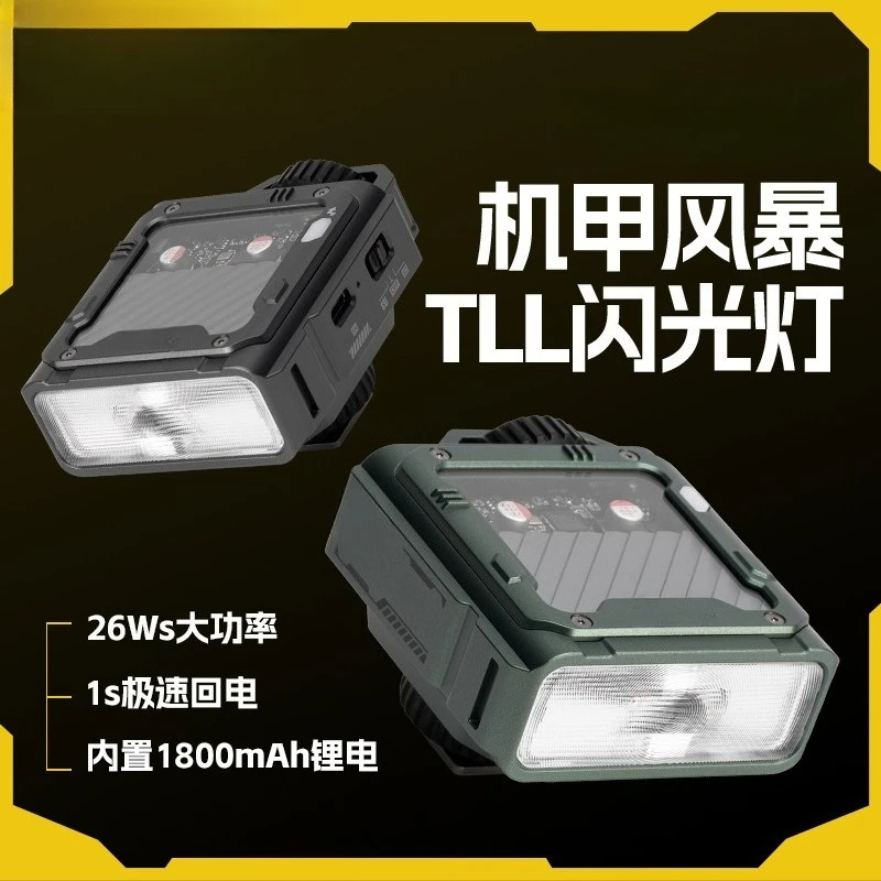 Portable Hot Shoe Speedlight with Auto Exposure for On-Camera and Off-Camera Photography