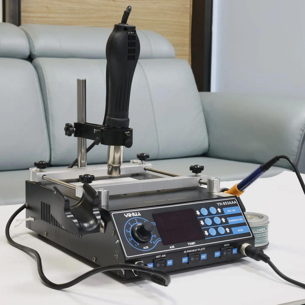 

YIHUA 853AAA 3 In 1 Digital SMD Soldering Desoldering Hot Air Gun Preheat BGA Rework Soldering Station Multi Functional Stations