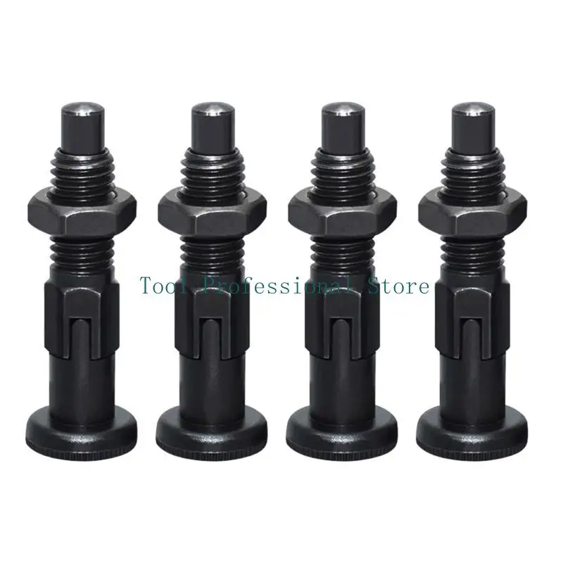 57QF Self Locking Knob Plunger Self-locking Type Spring Plungers Indexing Pins Carbon Steel Knob Plunger Easy to Use