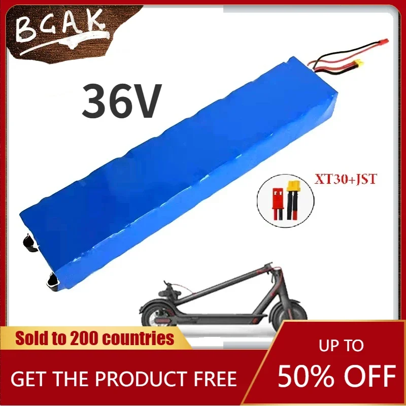 Hot Free Shipping BCAK Original 36V 36Ah Battery Pack for Xiaomi Mijia M365 36V 36000mAh Batteries Electric Scooter W/ BMS Board