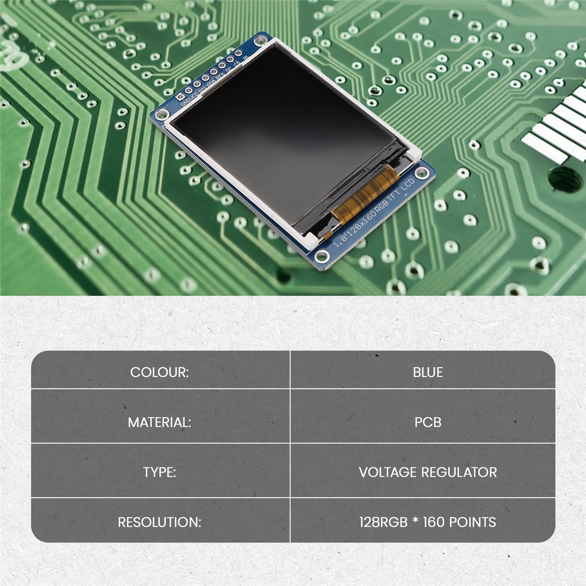 1.8 بوصة وحدة عرض إل سي دي كامل اللون 128x160 RGB SPI TFT وحدة عرض إل سي دي ST7735S 3.3 فولت استبدال OLED امدادات الطاقة