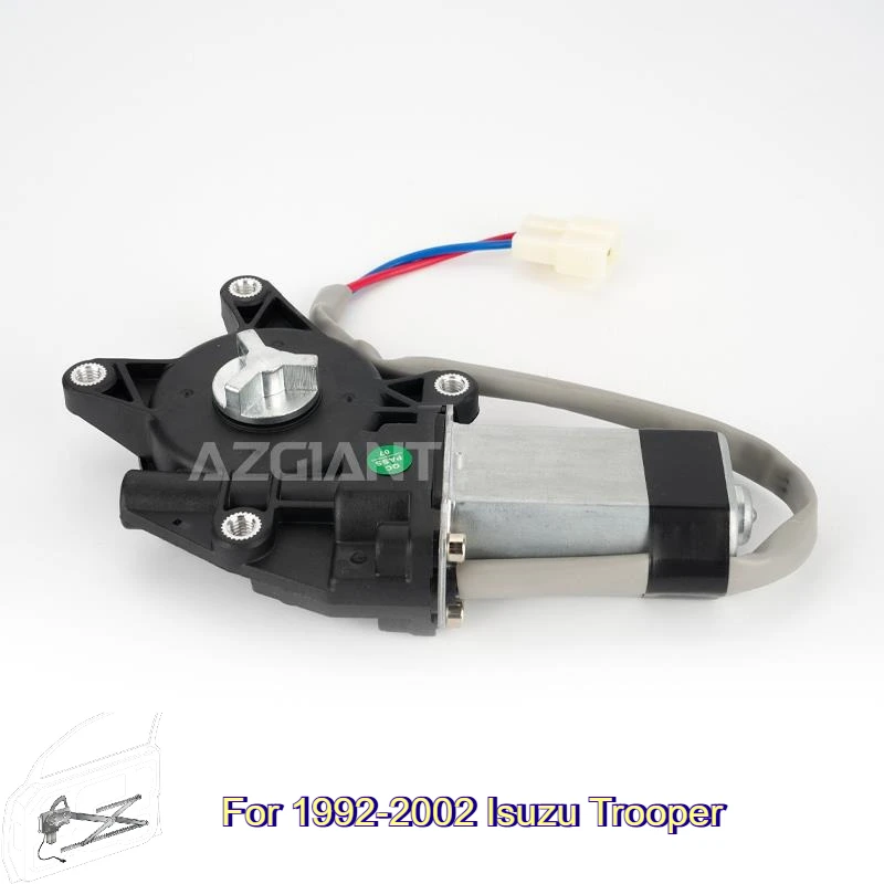 Motor de Elevalunas Eléctrico Trasero Izquierdo BUPEK de 2 Pines para Isuzu Trooper 1992-2002, Repuesto de Alta Calidad