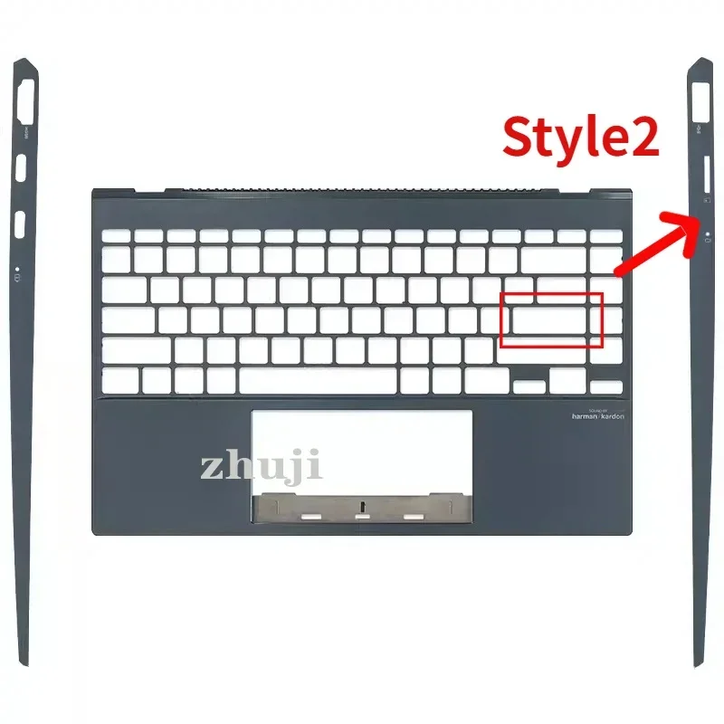 Laptop LCD tampa traseira, moldura frontal, Palmrest, dobradiças, caixa inferior, ASUS, ZenBook 14, UX425, UM425, UX425J, UX425JA, U4700J, original, novo