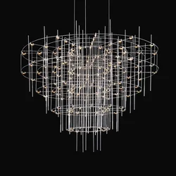 Living Room Pendant Lamp Restaurant Lamp Designer Creative Villa Hall Starry Sky Lamp Clothing Store Firefly Pendant Lamp