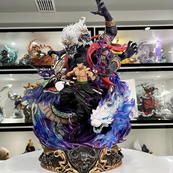 [40cm full stock] ONE PIECE King of Hell double-headed Yama Sauron animation statue model ornament