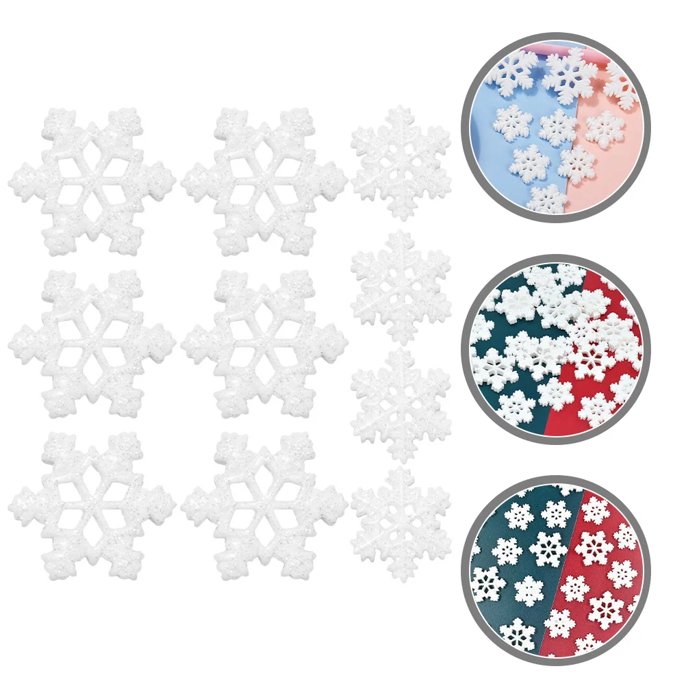 40 Buah Hiasan Kepingan Salju Resin Bahan Kerajinan DIY untuk Dekorasi Casing Ponsel Hiasan Natal Dekorasi Casing Ponsel