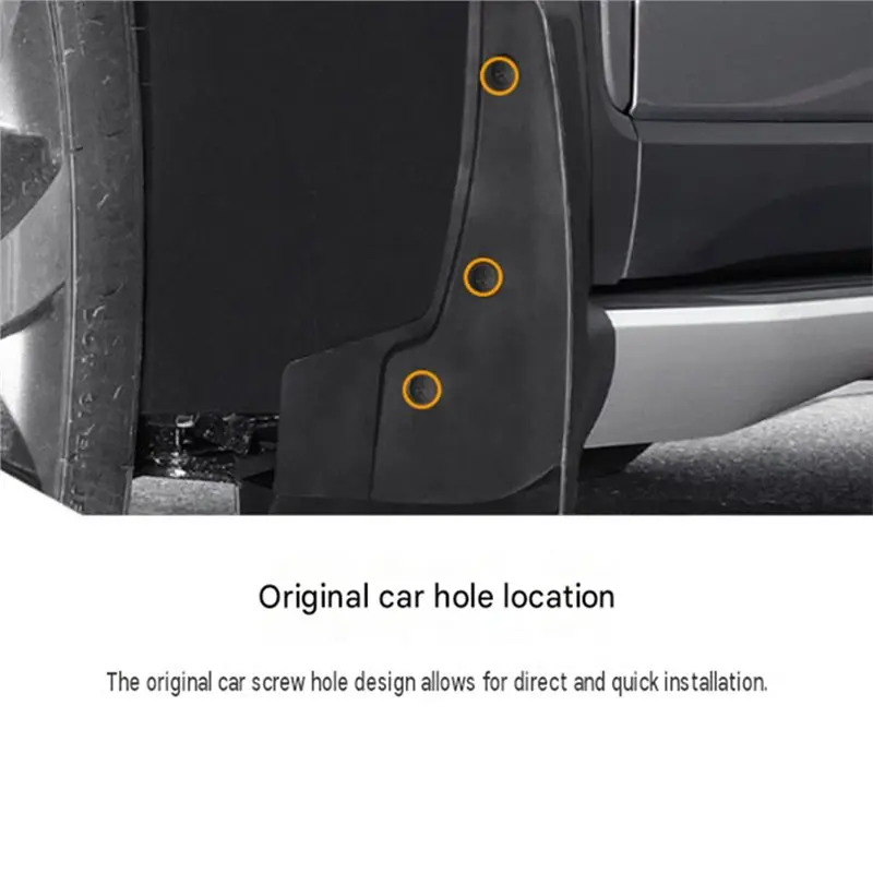 Mud Flaps Car Splash Guards Fenders 1 Set No Drilling No Tape All Weather For GAC AION V 2024- 2025- 2026-N25R