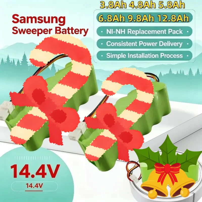 Compatible With VCA‑RBT20 DJ96‑00113C 14.4V Ni‑MH Sweeping Robot Battery 3.8‑12.8Ah SR8895 SR8840 SR8845 SR8855