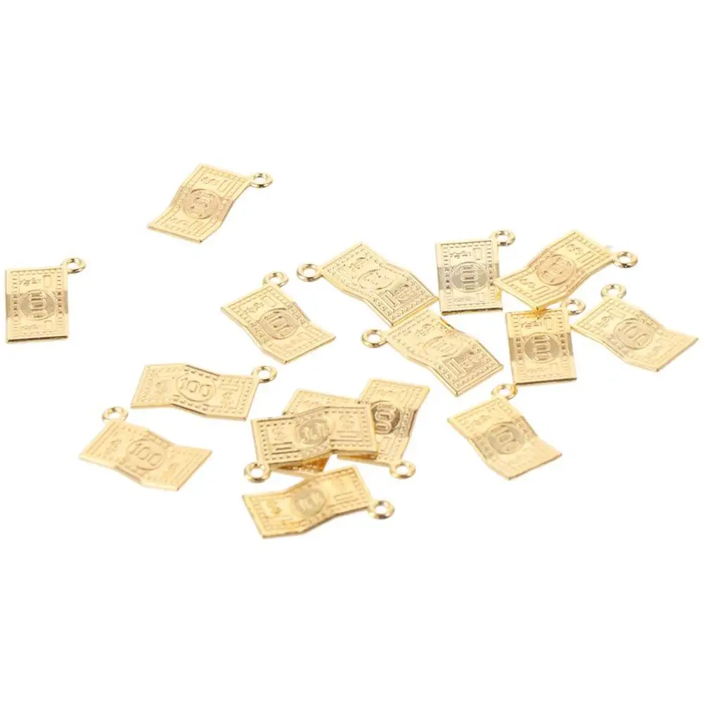 سبيكة ذهبية ، سحر فاتورة الدولار الأمريكي ، دلايات المال ، صناعة المجوهرات التي تصنعها بنفسك ، إكسسوارات الأساور والقلادات ، #6