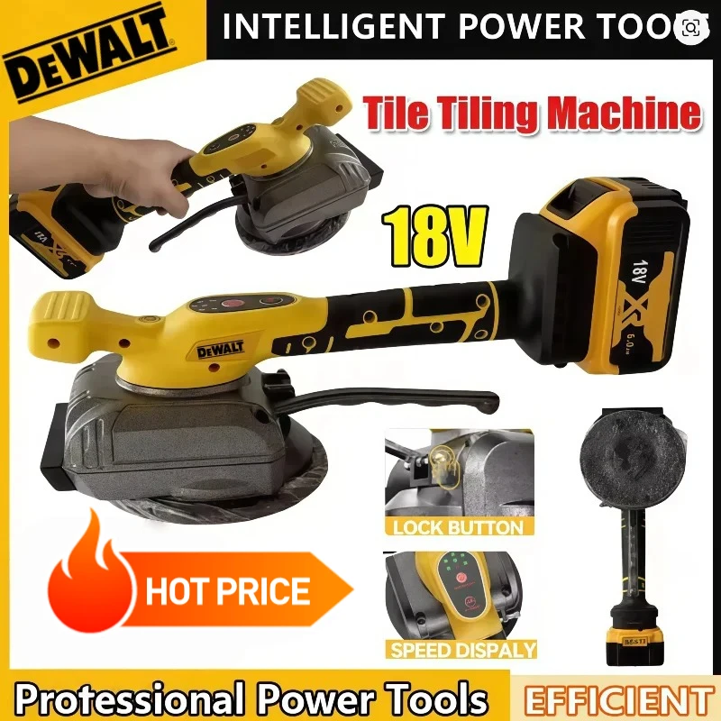 

Вибрационный инструмент DeWALT 20В для укладки плитки на стены и полы, беспроводной, с присоской