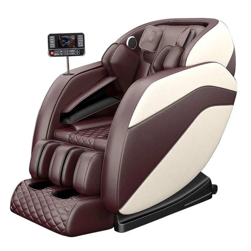 Factory Wholesale 3D Zero Gravity Full Body Airbag Massage Chair Shiatsu Kneading Leather Material Home Office Use Foot Neck