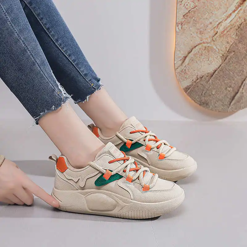 Scarpe da donna con suola piatta con suola spessa Stivali in tessuto per fidanzato Sneakers di marca di lusso Sport da donna Tenix Cool Visitors Gite