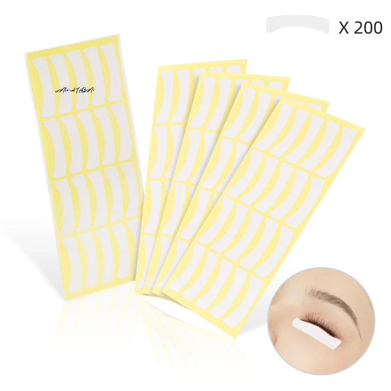 200 PCS Eyelash EXTENSION Patch เทปทางการแพทย์ทิ้ง Under Eye สติกเกอร์ Lash EXTENSION อุปกรณ์เสริมเครื่องมือแต่งหน้า Salon