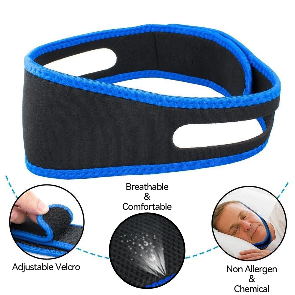 Anti-Snoring Belt, Prevention of Shoulder Strain During Sleep, Reduction of Sleep Noise, Closed-Mouth Neck Correction
