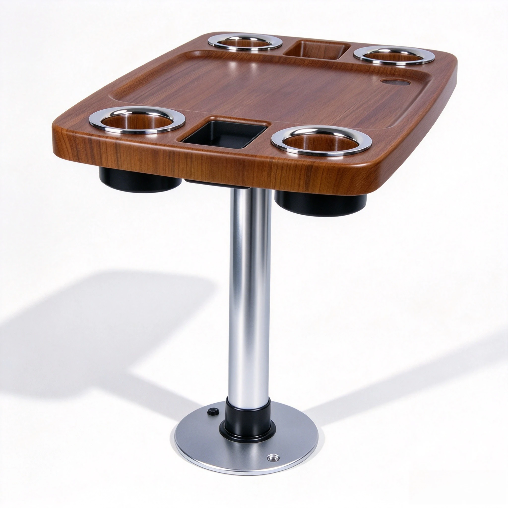 Marine Square Coffee Table Removable Yacht RV Tea Table Yacht Movable Table Bar