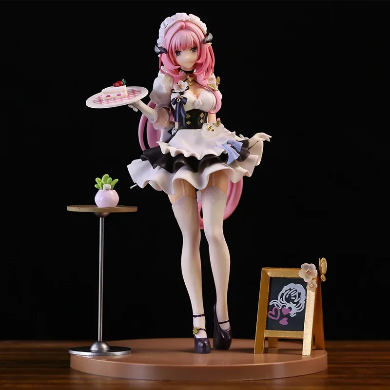 24CM Honkai Impact 3 Pink Sweetheart Miss Elysia Anime Animation Desktop Collection Statue Model