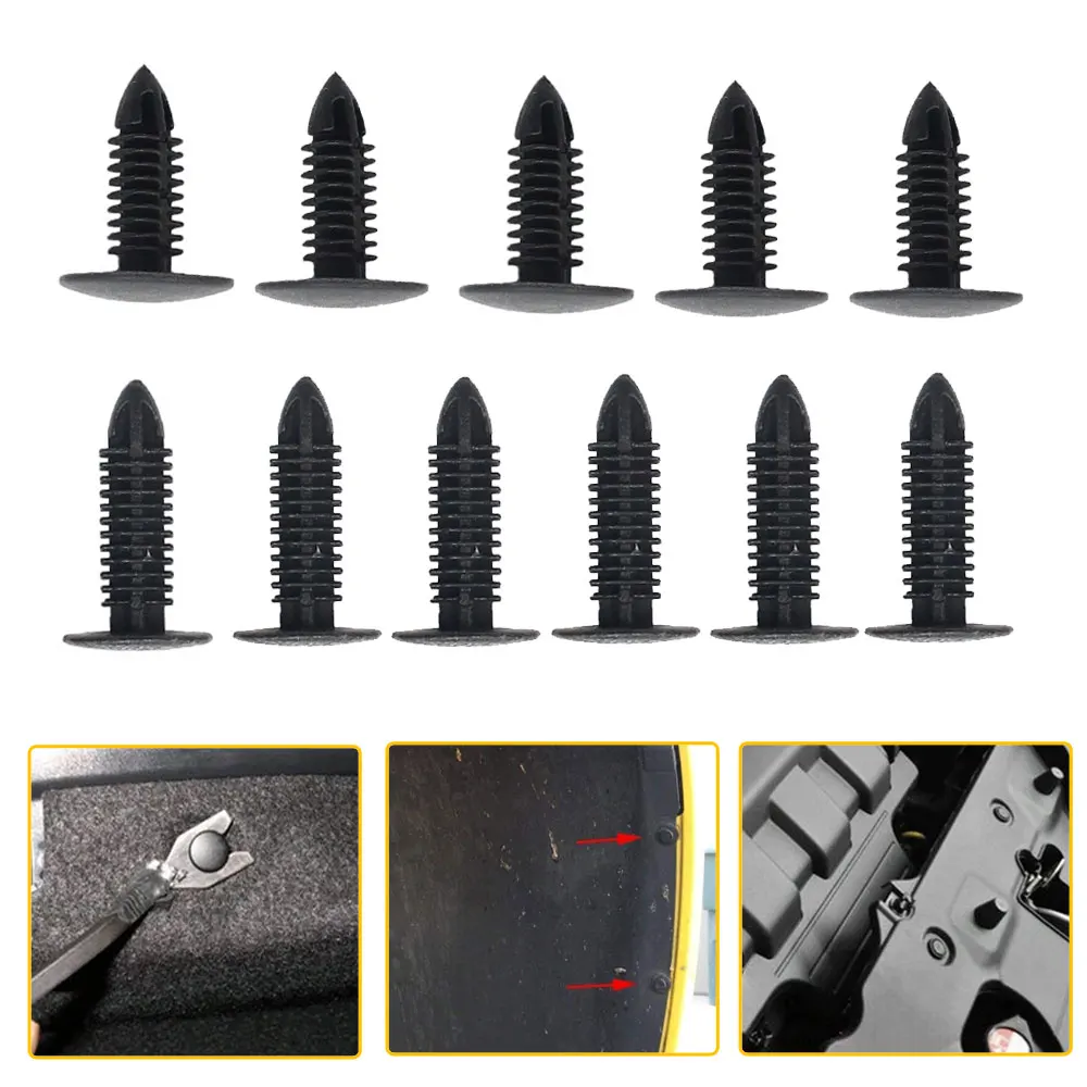 40PCS Mix Plastic Rivet Push in Clips 5mm 6mm 7mm 8mm Car Trunk Roof Trim Panel Fastener Clip Auto Retainer Clip Universal