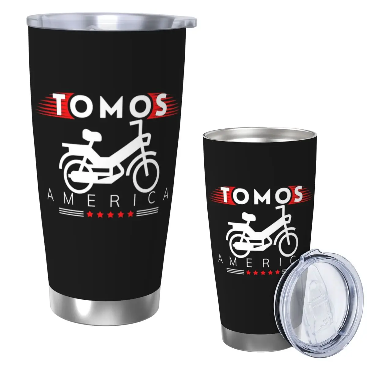 

Tomos American, Tomos Мопед Стакан из нержавеющей стали Чашки с вакуумной изоляцией Термальная соломинка для холодной бутылки с крышкой 20 унций
