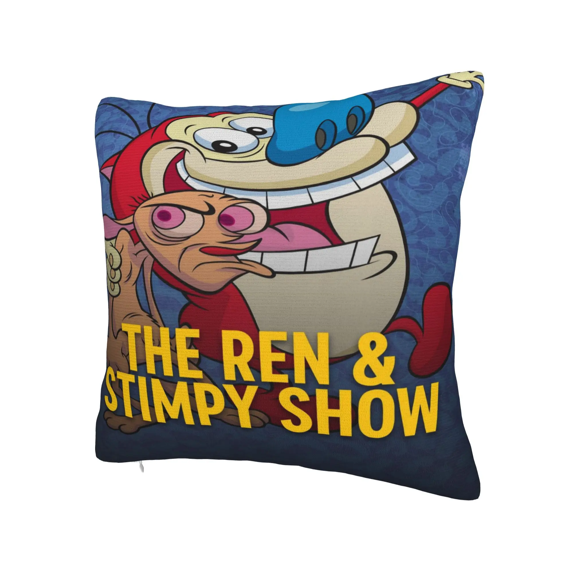 New Style Car  Duo Rucksack Ren & Stimpy  Decorations Pillowcase Accessories  Pillow Covers Zipper Multi Size