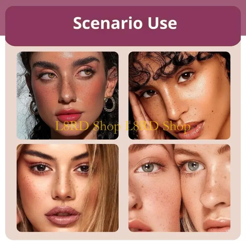 L8RD Freckle Stamper Multiposoluti bellezza Accessori per il trucco facili da usare Strumento timbro silicone per vari