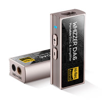 WHIZZER DA6 Portable Amplifier/DAC, with Dual C43198 DAC Chip DSD 256 32 bit/768 kHz for PC/Phone/MAC 3.5/4.4mm Output