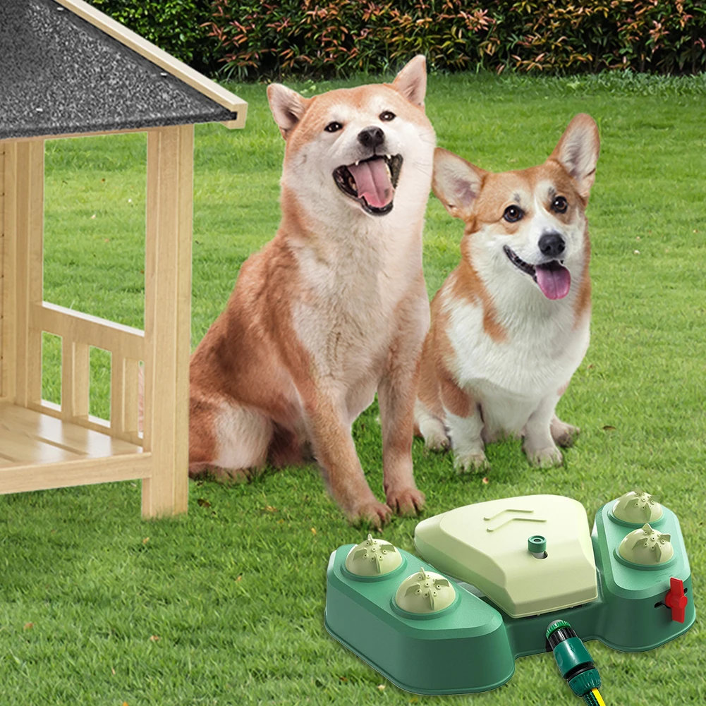 

Регулируемый по углу и скорости напольный распылитель для собак: игрушка для игр и питья, игрушка-фонтан для домашних животных