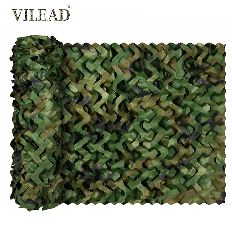 Vilead Woodland Garden Decoration Reinforced Camouflage Net Jungle Sun Shelter  Camo netting Awning Car Covers Mesh