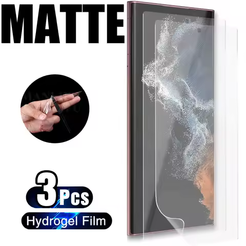 3PCS For Samsung Galaxy A32 A50 A51 A52 A70 A71 A72 TPU Screen Protector S22 S23 Ultra S20 FE S10 S9 S8 Plus Matte Hydrogel Film