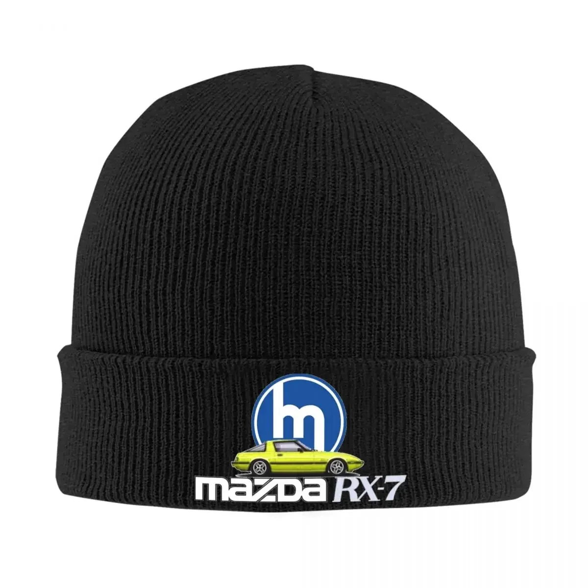 Mazdas RX7 Gen 1 FBSA Knitted Hat Beanies Autumn Winter Hats Warm Casual Cap for Men Women Gift