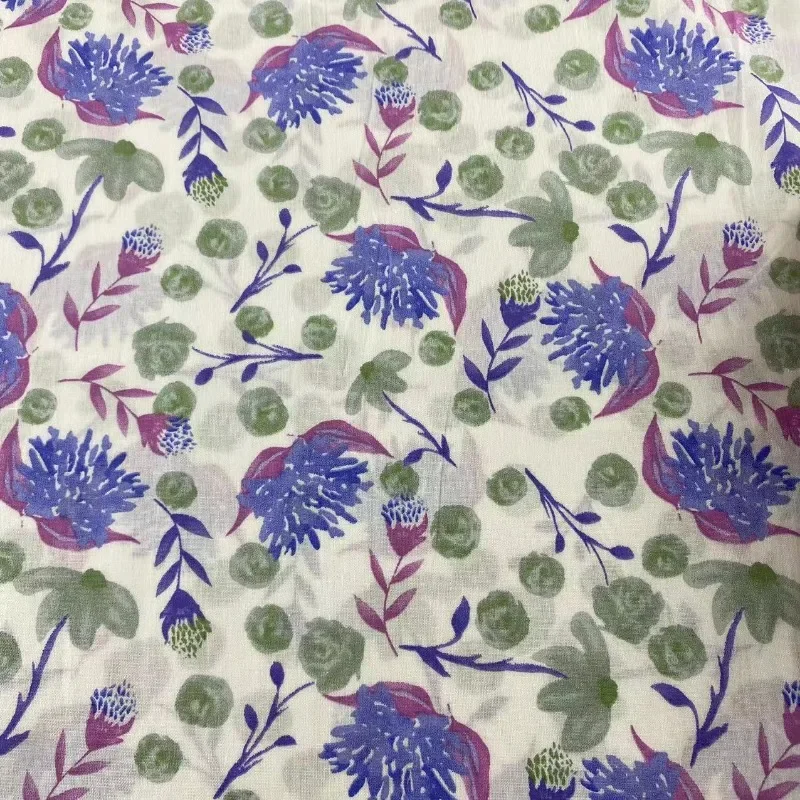 150x45cm Cotton Poplin Printed Fabric 100% Cotton Little Fresh Pastoral Style DIY Dress Pajamas Bed Sheets Cover Sewing Fabric