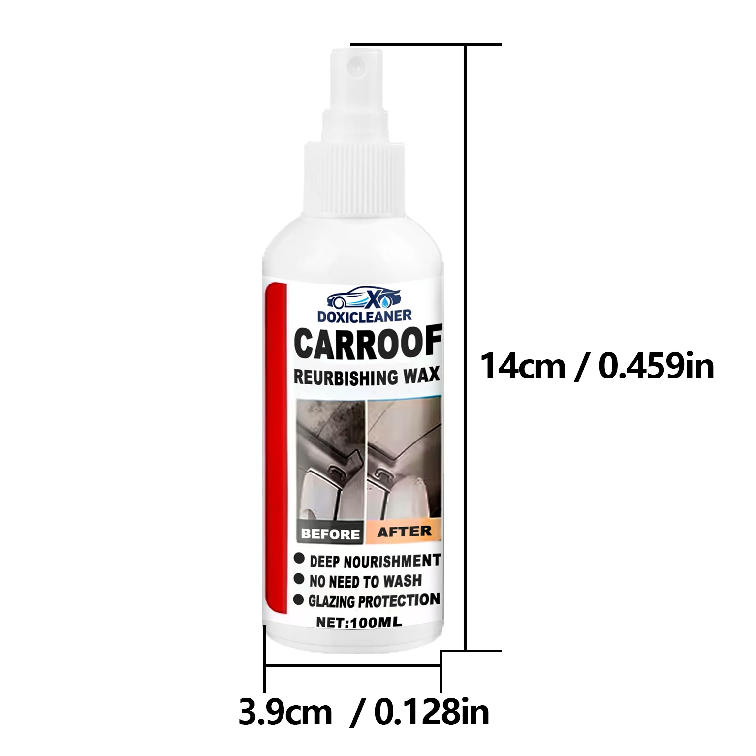 100ml Car Interior Cleaner | Seat Polishing Care, No-Rinse Stain Removal, Roof Refreshing, Interior Cleaning, Make Car Interior