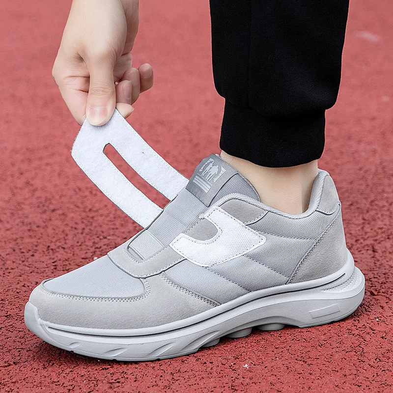 Comfortable Adjustable Diabetic Shoes For Men Casual Sneakers Extra Wide Elder Foot Pain Relief Walking Shoes